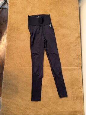 Peloton Black Ribbed High-Waist Leggings